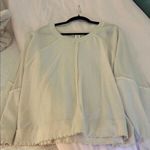 Altar'd State Cream Knit Top